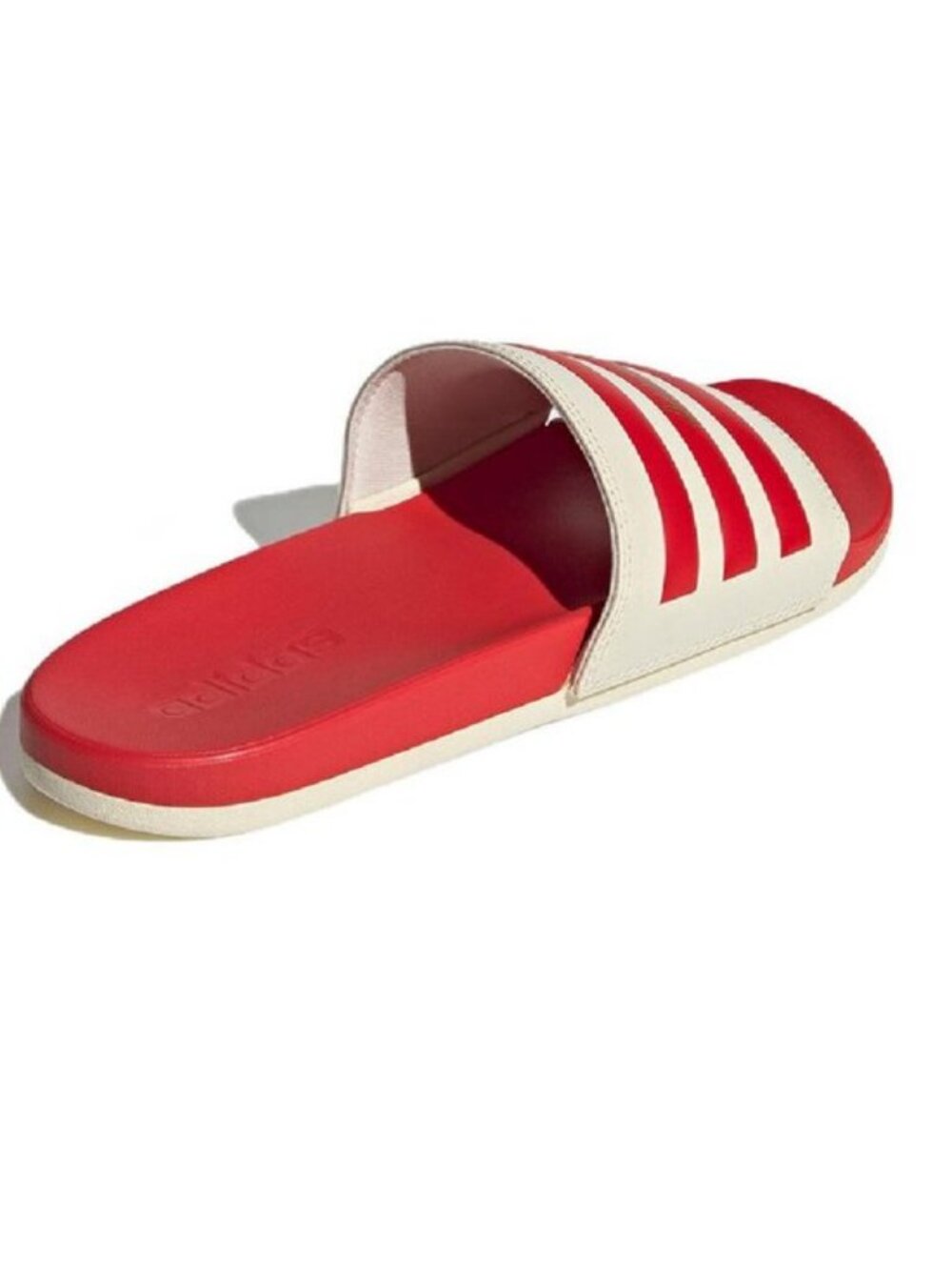 adidas Adilette Comfort Slide – Wonder White Red Casual Summer Sandals